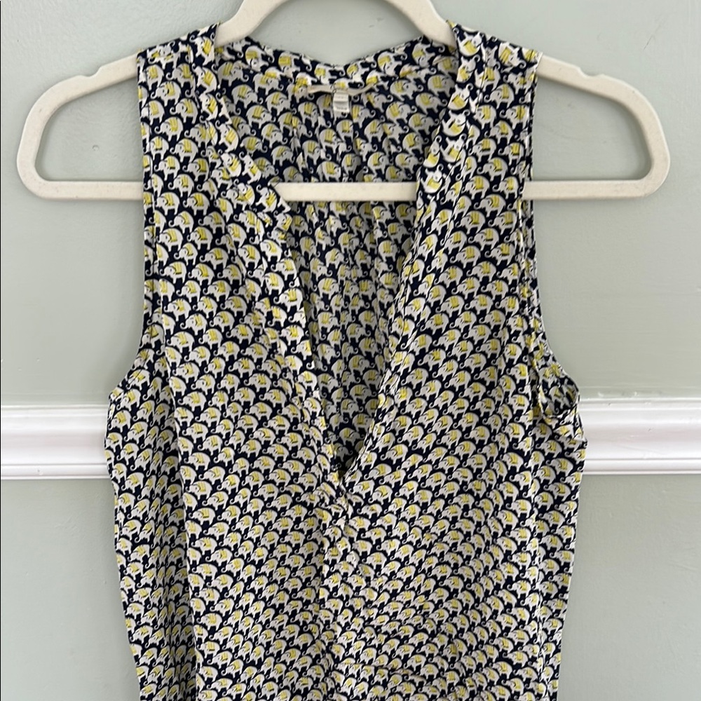 Stylish Sleeveless Patterned Joie Top